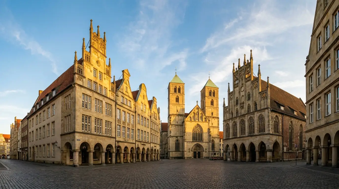 Prinzipalmarkt und St.-Paulus-Dom Münster